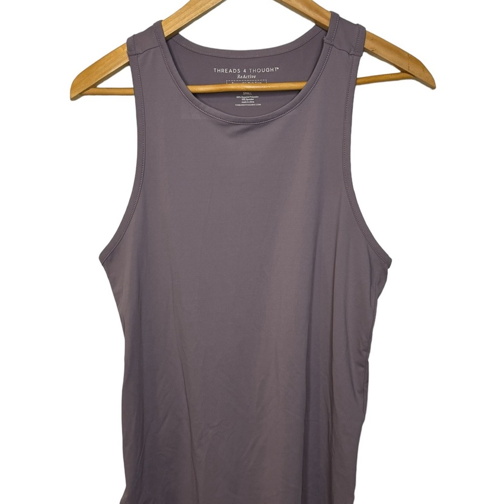 Threads 4 Thought Reactivate tank top thick straps gym workout round hem travel